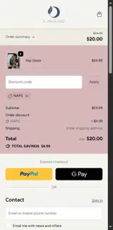 NAPS coupon verification screenshot
