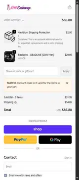 TASTE10 coupon verification screenshot