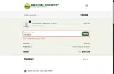 Kratom Country coupon verification screenshot