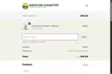 Kratom Country coupon verification screenshot