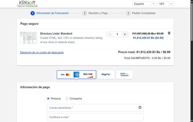 KRKsoft checkout page showing KRKsoft promo code box | Screenshot taken by SimplyCodes community member on Jul 20, 2025