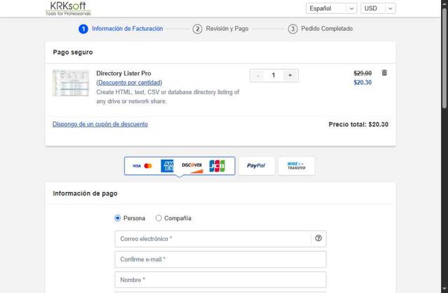 KRKsoft checkout page showing KRKsoft promo code box | Screenshot taken by SimplyCodes community member on Jul 20, 2025