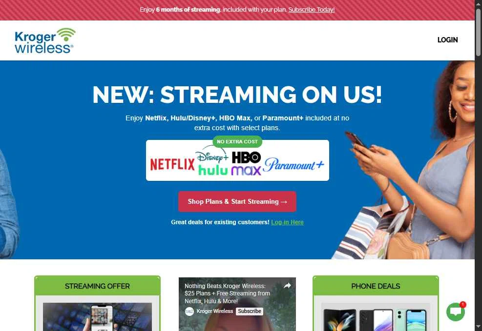 Kroger Wireless checkout page showing Kroger Wireless coupon code box | Screenshot taken by SimplyCodes community member on Dec 20, 2025