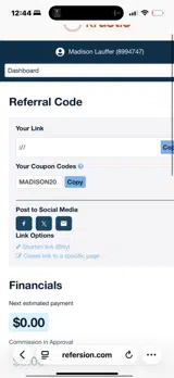 MADISON20 coupon verification screenshot