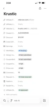 ALEXANDRAB coupon verification screenshot