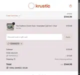 TOPKNOT15 coupon verification screenshot