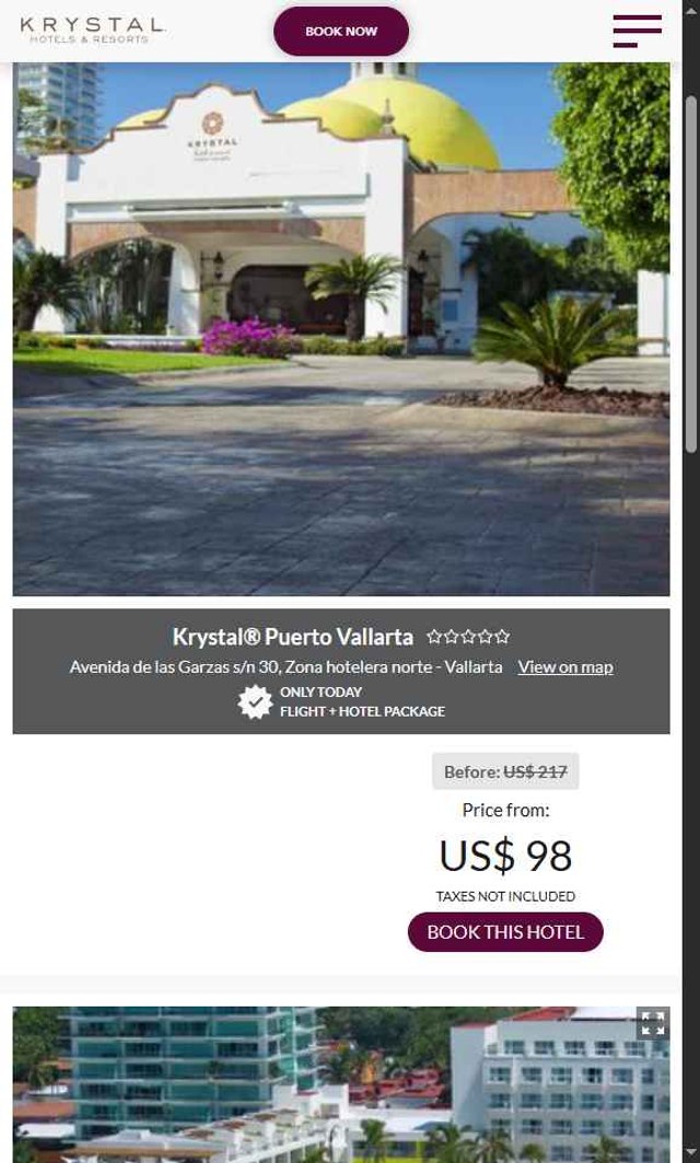 Krystal Hotels & Resorts checkout page showing Krystal Hotels & Resorts promo code box | Screenshot taken by SimplyCodes community member on Aug 18, 2025