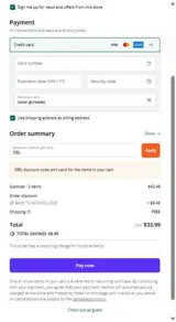 OBL coupon verification screenshot
