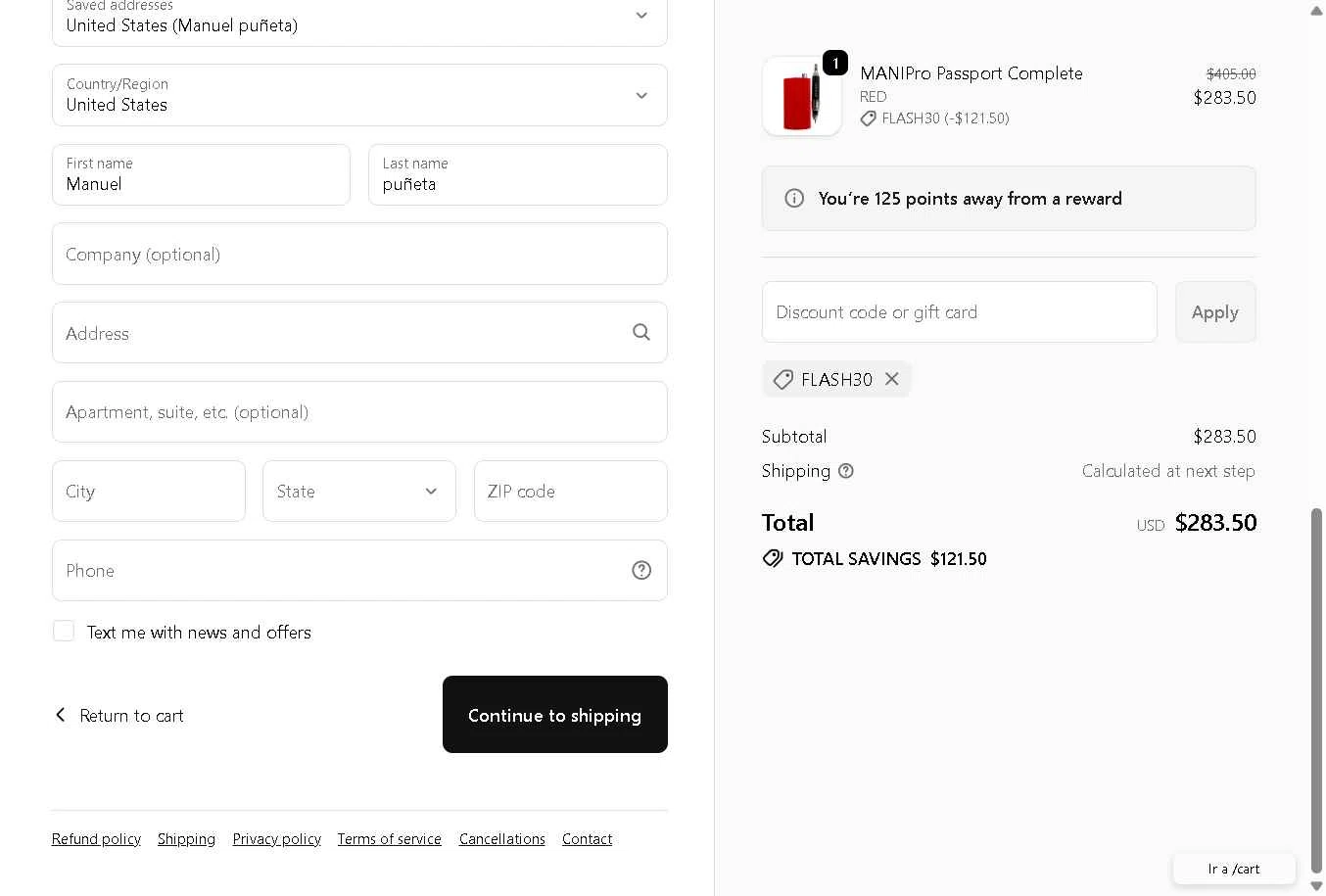 Kupa Inc checkout page showing Kupa Inc promo code box | Screenshot taken by SimplyCodes community member on Jan 8, 2026