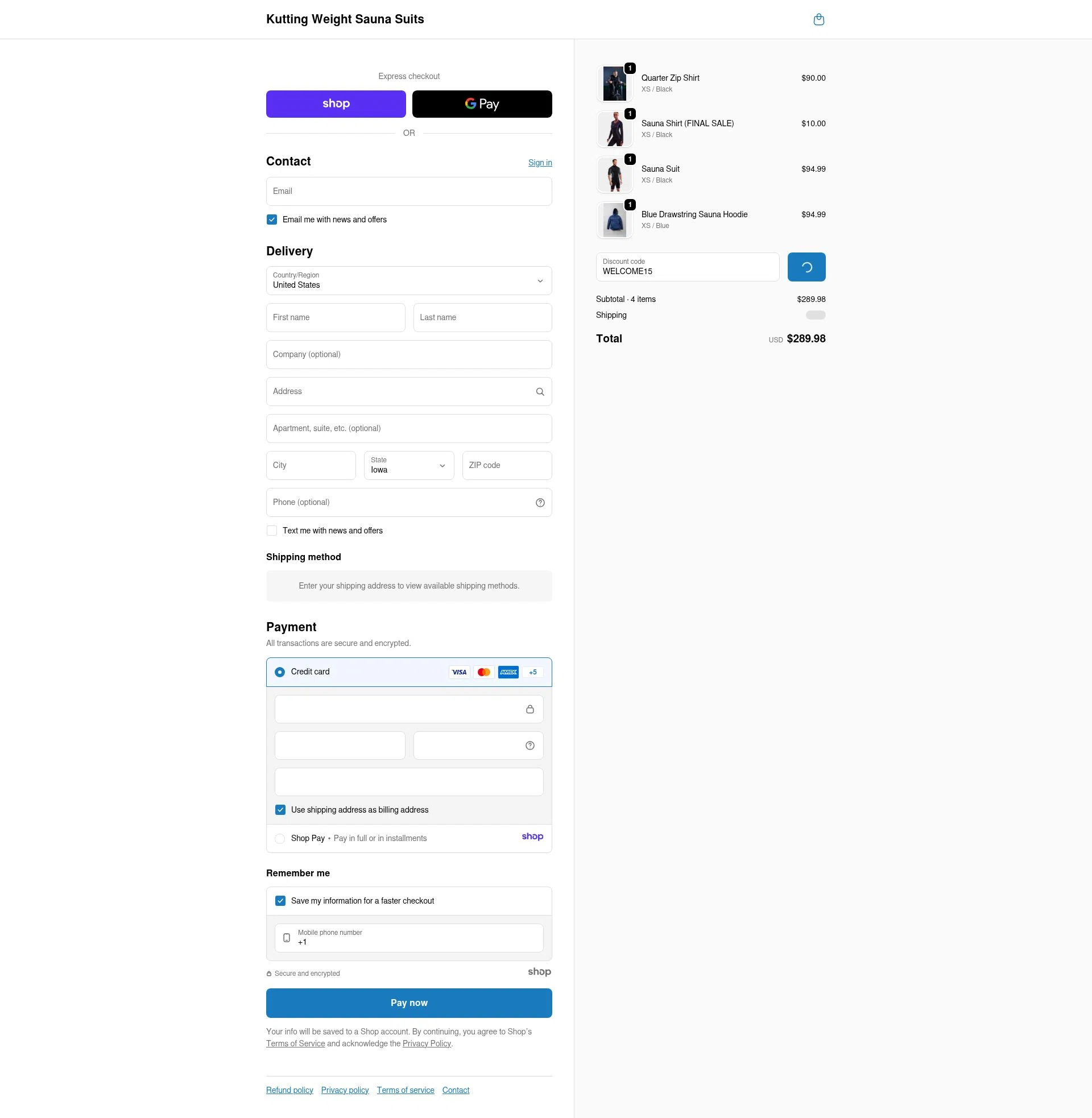 Kutting Weight checkout page showing Kutting Weight discount code box | Screenshot taken by SimplyCodes community member on Jan 2, 2026