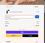 WELCOME10 coupon verification screenshot