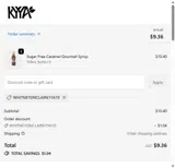 KYYA Chocolate coupon verification screenshot