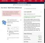 YANKEESSTL26 coupon verification screenshot