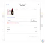Winekit coupon verification screenshot