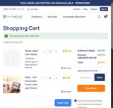 Labor Law Center coupon verification screenshot