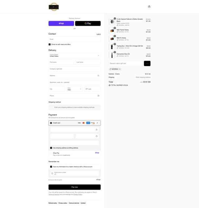 Laconiko checkout page showing Laconiko promo code box | Screenshot taken by SimplyCodes community member on Sep 6, 2025