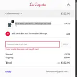 THANKYOU10 coupon verification screenshot