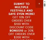 BONUS10 coupon verification screenshot