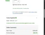 LA Galaxy coupon verification screenshot