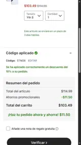 LA Galaxy coupon verification screenshot