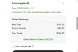 LA Galaxy coupon verification screenshot