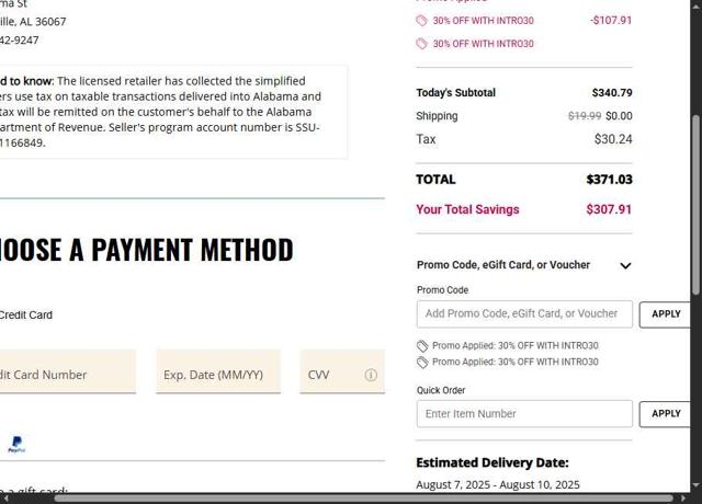 Laithwaites checkout page showing Laithwaites discount code box | Screenshot taken by SimplyCodes community member on Aug 5, 2025