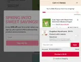 WELCOME10 coupon verification screenshot