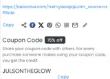 JULSONTHEGLOW coupon verification screenshot