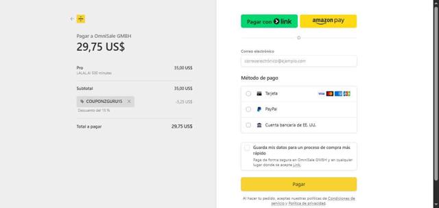 LALAL.AI checkout page showing LALAL.AI promo code box | Screenshot taken by SimplyCodes community member on Aug 24, 2025