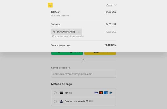 LALAL.AI checkout page showing LALAL.AI promo code box | Screenshot taken by SimplyCodes community member on Jul 29, 2025