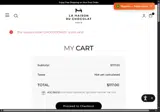 La Maison du Chocolat coupon verification screenshot