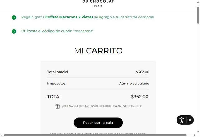 La Maison du Chocolat checkout page showing La Maison du Chocolat promo code box | Screenshot taken by SimplyCodes community member on Aug 7, 2025
