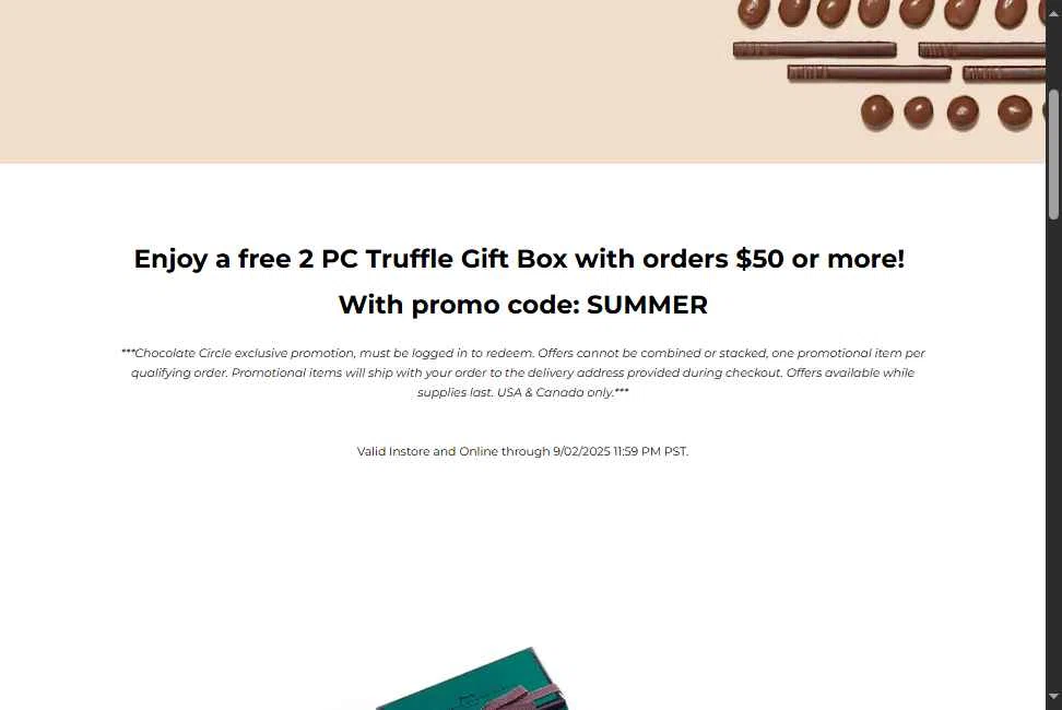 La Maison du Chocolat checkout page showing La Maison du Chocolat promo code box | Screenshot taken by SimplyCodes community member on Aug 25, 2025
