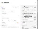 LAMEDA coupon verification screenshot