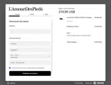 L'Amour Des Pieds coupon verification screenshot