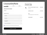 L'Amour Des Pieds coupon verification screenshot