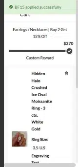 BF15 coupon verification screenshot