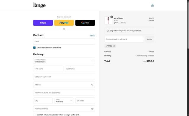 L'ange Hair checkout page showing L'ange Hair discount code box | Screenshot taken by SimplyCodes community member on Sep 11, 2025