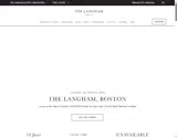 The Langham, Boston coupon verification screenshot