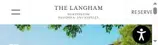 The Langham Huntington coupon verification screenshot