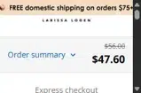 Larissa Loden coupon verification screenshot