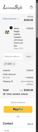 LD20 coupon verification screenshot