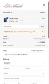 Laser Beams coupon verification screenshot