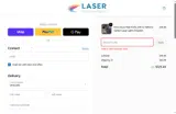 HOLIDAYLASERS coupon verification screenshot