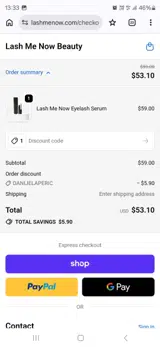 DANIJELAPERIC coupon verification screenshot