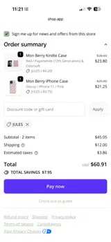 Lash Next Door coupon verification screenshot
