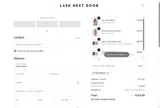 Lash Next Door coupon verification screenshot