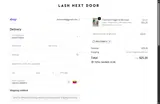 Lash Next Door coupon verification screenshot
