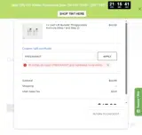 Lash Stuff coupon verification screenshot