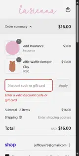 save25 coupon verification screenshot